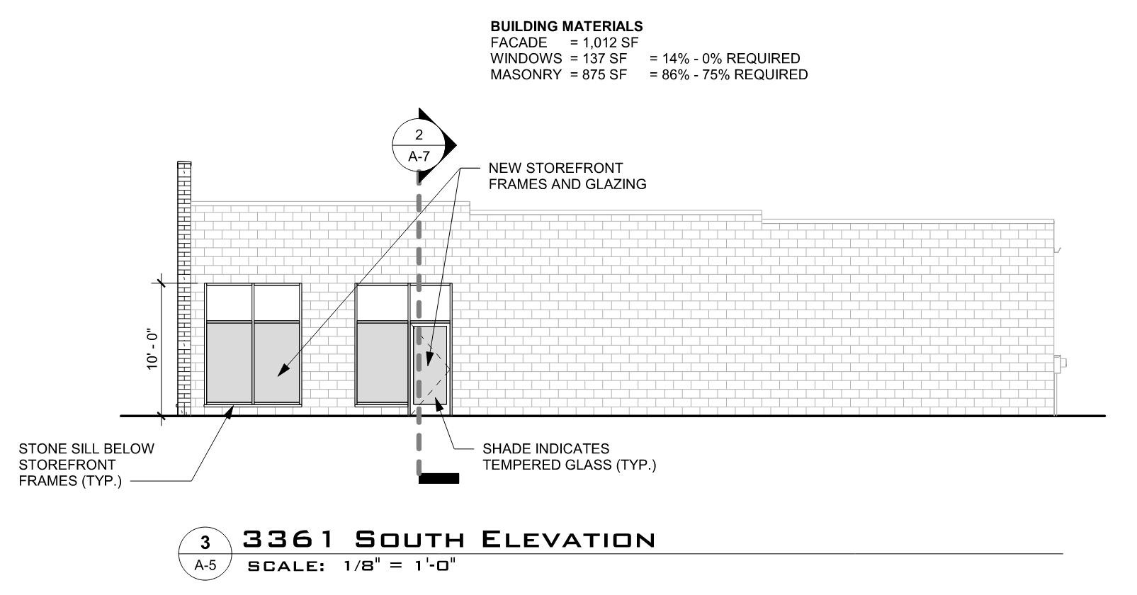 Downriver Spring South Elevation
